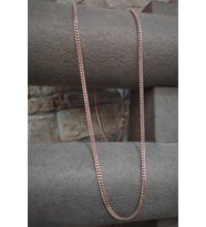 Gümüş 2,10 mm gurmet model rose boyun zinciri
