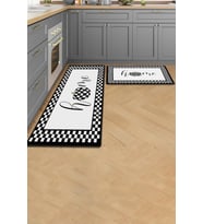 Valerine Life Mutfak Yolluğu Halısı Home Tezgah Önü Paspası İkili Kilim Takımı Döküntülere Estetik Ç