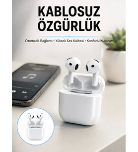4.Nesil Bluetooth Kulaklık Yüksek Ses Kaliteli Dokunmatik Kontrol Özellikli Yeni Nesil