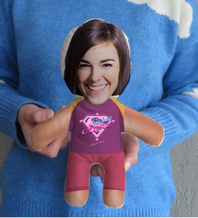 BK Gift Kişiye Özel Fotoğraflı Süper Anne Bebek Yastık Model 1