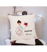 Kadın Doktor Yastık Kişiye Özel