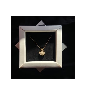 925 Gümüş  14k Gold Kaplama Kuğu Kolye