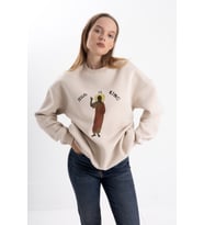Unisex Jesus is King Baskı Sweatshirt