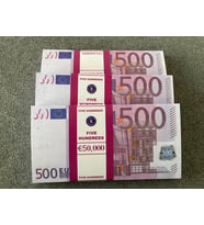 YENİ 300 ADET 500 EURO GEÇERSİZ EĞLENCE OYUN ŞAKA  DÜĞÜN PARASI