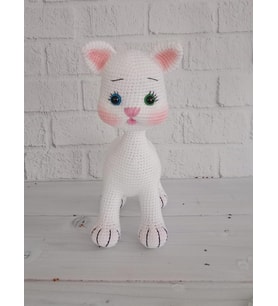 Tatlı Pisicik Amigurumi Organik Oyuncak