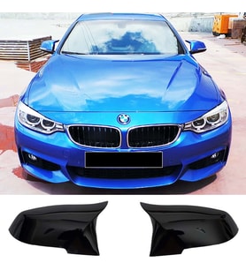 Bmw F33 - F34 M4 Tırnaklı Batman Yarasa Ayna Kapağı Piona Black ABS 2013-2020