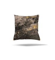 Mermer Desenli Batik Renk Geçişli Gizli Fermuarlı Yastık Kılıfı Kırlent Kılıfı Koltuk Yastık Kılıfı (Koyu Gri)