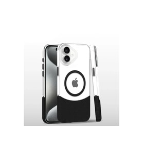 Joko Apple iPhone 16 Plus Carbon Puzzle Magsafe Kapak - Siyah