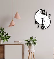 BK Gift Dekoratif 45cm Ahşap Duvar Saati-152