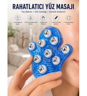 9 Bilyeli Masaj Eldiveni Giyilebilir Plastik Vücut Sıkılaştırıcı