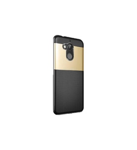 General Mobile GM 8 Kılıf Çizgili Kare Görünümlü Optik Kılıf (Gold)