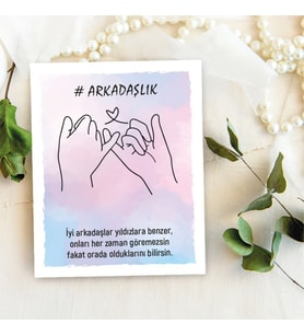 Takı Kartı - Arkadaşlık Tasarım - Şans Bilekliği, Anahtalık, Toka, Takı, İnci Küpe Kartı