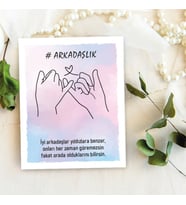 Takı Kartı - Arkadaşlık Tasarım - Şans Bilekliği, Anahtalık, Toka, Takı, İnci Küpe Kartı