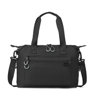 Smart Bags Ekstra Hafif Kumaş Kadın Omuz Çantası 3139 (Siyah)