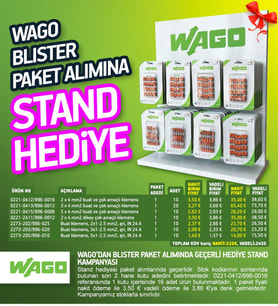 WAGO BLİSTER STAND-KLEMENS-BAĞLANTI APARATI