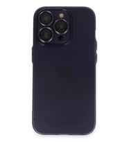 Pilelistore   iPhone 14 Pro Max Kılıf Luko Lens Silikon - Derin Mor