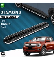 S-Dizayn Ford Ranger 4 Diamond Krom Yan Basamak 203 Cm 2023 Üzeri A+ Kalite