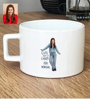 Kişiye Özel Karikatürlü Cute But Libra Terazi Burcu Lüks Fincan Doğum Günü Hediyesi