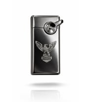 Özel Tasarım Premium Şık Koleksiyonluk Figürlü Armalı Metal Çakmak-Özel Çakmak Kutusu (Gri)