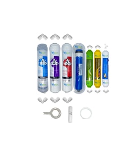 PWS Kapalı Kasa Su Arıtma uygun STD  7li Reverse Osmosis mebran Alkali+mineral+tatlandırıcı set