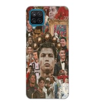 Samsung Galaxy A22 Uyumlu Cristiano Ronaldo Tasarımlı Şeffaf Telefon Kılıfı