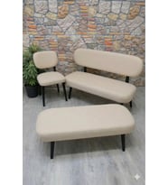 Lakos Bench 1 Puf 2 Elma Sandalye Kılıfı Seti
