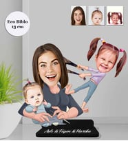 Kişiye Özel Aile Ahşap Eco Biblo -5