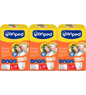 Canped Emici Külot Hasta Yetişkin Bezi L - Büyük - Large 72 Adet (3PK*24)