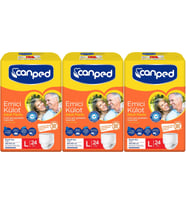 Canped Emici Külot Hasta Yetişkin Bezi L - Büyük - Large 72 Adet (3PK*24)