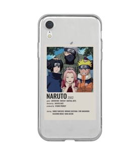 Iphone XR Uyumlu Naruto Anime Desenli Şeffaf Telefon Kılıfı