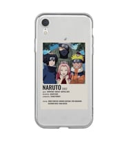 Iphone XR Uyumlu Naruto Anime Desenli Şeffaf Telefon Kılıfı