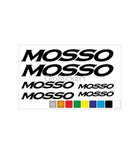 Bisiklet Kadro Sticker Seti Mosso Uyumlu Siyah