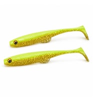 Daiwa Flat Junkie Duckfin Shad 3.5" 9cm Slikon Yem Hirame Chart Gold