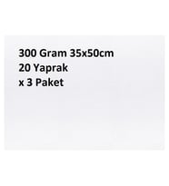 Bigpoint Suluboya Kağıdı 300 Gram 35x50cm - 20 Yaprak x 3 Paket