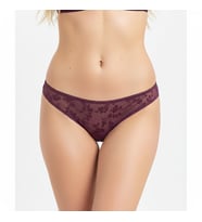 Kadın Dantelli Bordo Renk Slip Külot BB2028