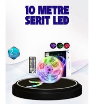 Bluetooth Kontrollü Smart Şerit Led 10m Sese Duyarlı Rgb Aydınlatma