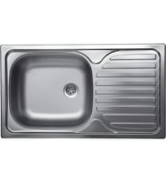 Paslanmaz Evye Klasik - 43,5*76cm  (Gri)