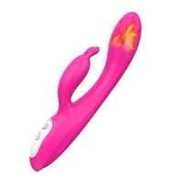 Isıtmalı Şarjlı Güçlü Titreşimli Tavşan Vibratör 22 cm