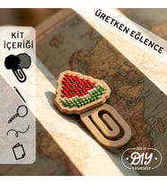 Etamina Karpuz Figürlü Kanaviçe Kitap Ayracı Kiti