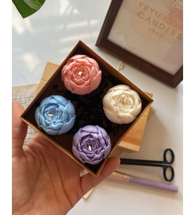 Şakayık Mum Seti Paketli