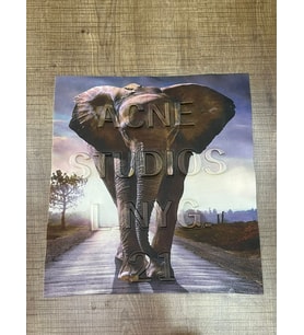 26X24  CM FİL KABARTMA YAZI ARMA APLİKE DİKİŞ AKSESUARI