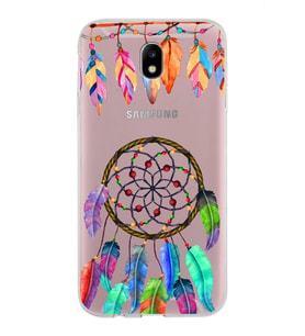 PrintiFy Samsung Galaxy J7 Pro ile Uyumlu 1mm Slim Fit Nazar Boncuğu 6 Baskılı Şeffaf  Kılıf