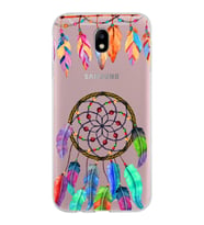 PrintiFy Samsung Galaxy J7 Pro ile Uyumlu 1mm Slim Fit Nazar Boncuğu 6 Baskılı Şeffaf  Kılıf