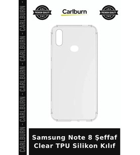 Samsung Note 8 Şeffaf Clear TPU Silikon Kılıf Cihaz Koruyucu Telefon Kılıfı Akıllı Aksesuar