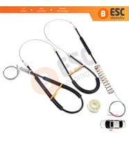 Porsche 911 996 1997-2005 Boxster 986 1996-2004 99654207504 İçin Elektrikli Ön Sol Cam Kriko Seti