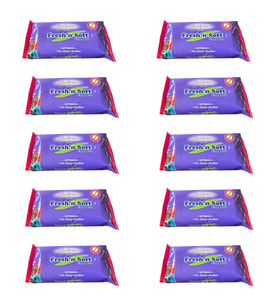 Fresh'n Soft Islak Cep Mendil - Alkolsüz ve pH Dengelenmiş - Çiçeksi Kokular - 15 Adetlik 10 Paket