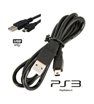 Sony Ps3  Oyun Kolu Controller Joystick Playstation 3 Charcing Usb Şarj Kablosu (Siyah)