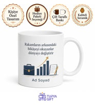 İşletme Öğrencisi Hediyesi Özel Baskılı Porselen Kupa Bardak Hediyelik