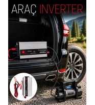 2000w Araç İnverter Aküden Güç Dönüştürücü Elektrik Üreten Taşınabilir