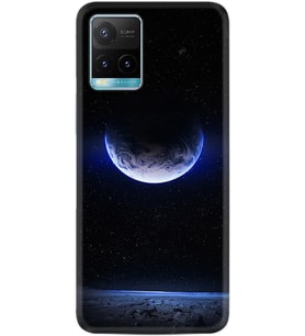Vivo Y21a Plus Kılıf Resimli Desenli Silikon Platinium Series Midnight Moon 1802